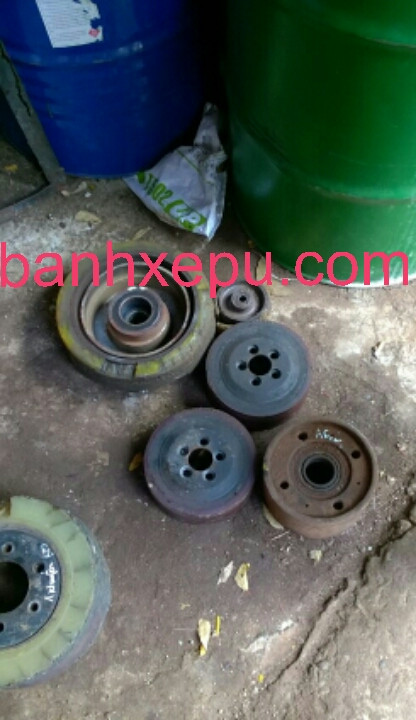 Bánh xe nâng điện PU xe nâng người đắp lại
