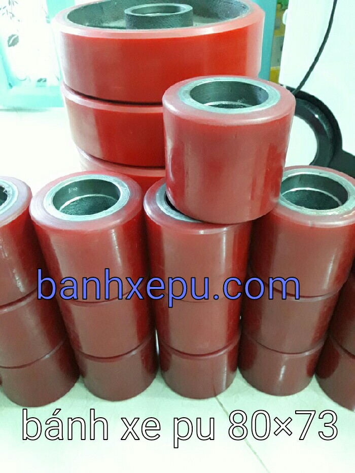 Bánh Xe Nâng Tay NYLON 70x80 mm