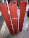 Gia công con lăn silicon đỏ 450x52mm bi 6003